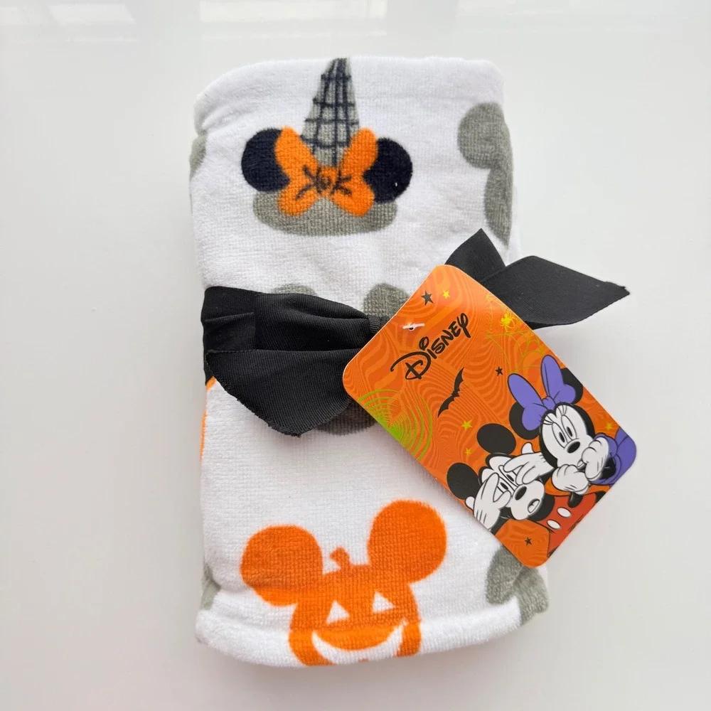 Disney Halloween Mickey Minnie Mouse Pumpkin Witch Hand Bath Kitchen Towels 2